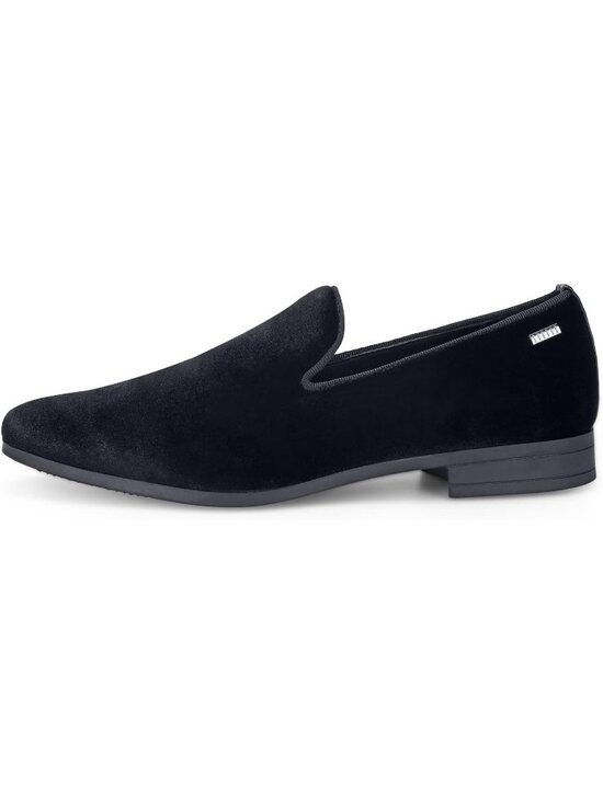 UUBARIS Men\'s Black West Velvet Loafers Slip On Tuxedo Fashion Style Shoes main image 3